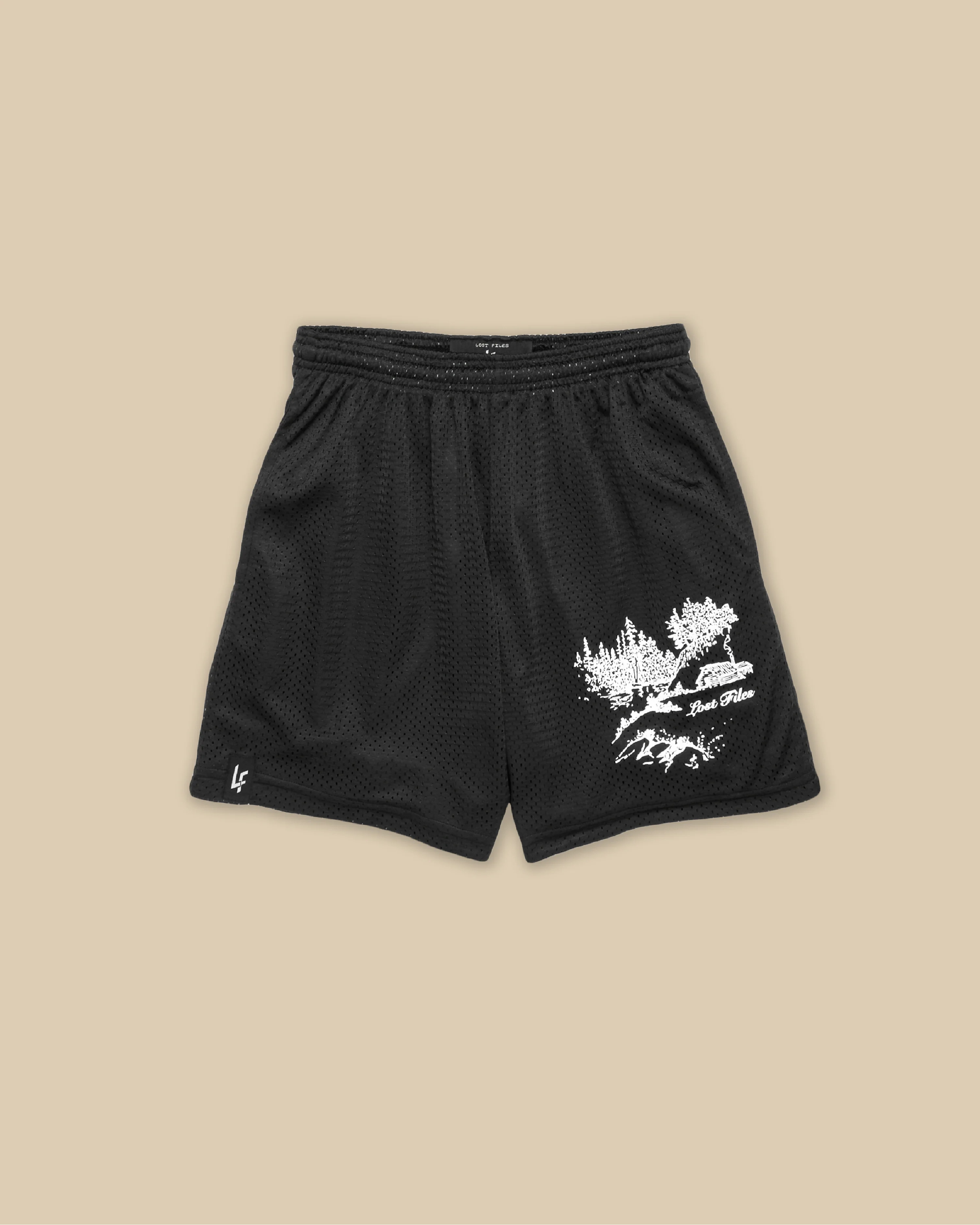 Cabin Scene Basic Shorts - Black – Lost Files Cabin Scene Basic Shorts - Black – Lost Files