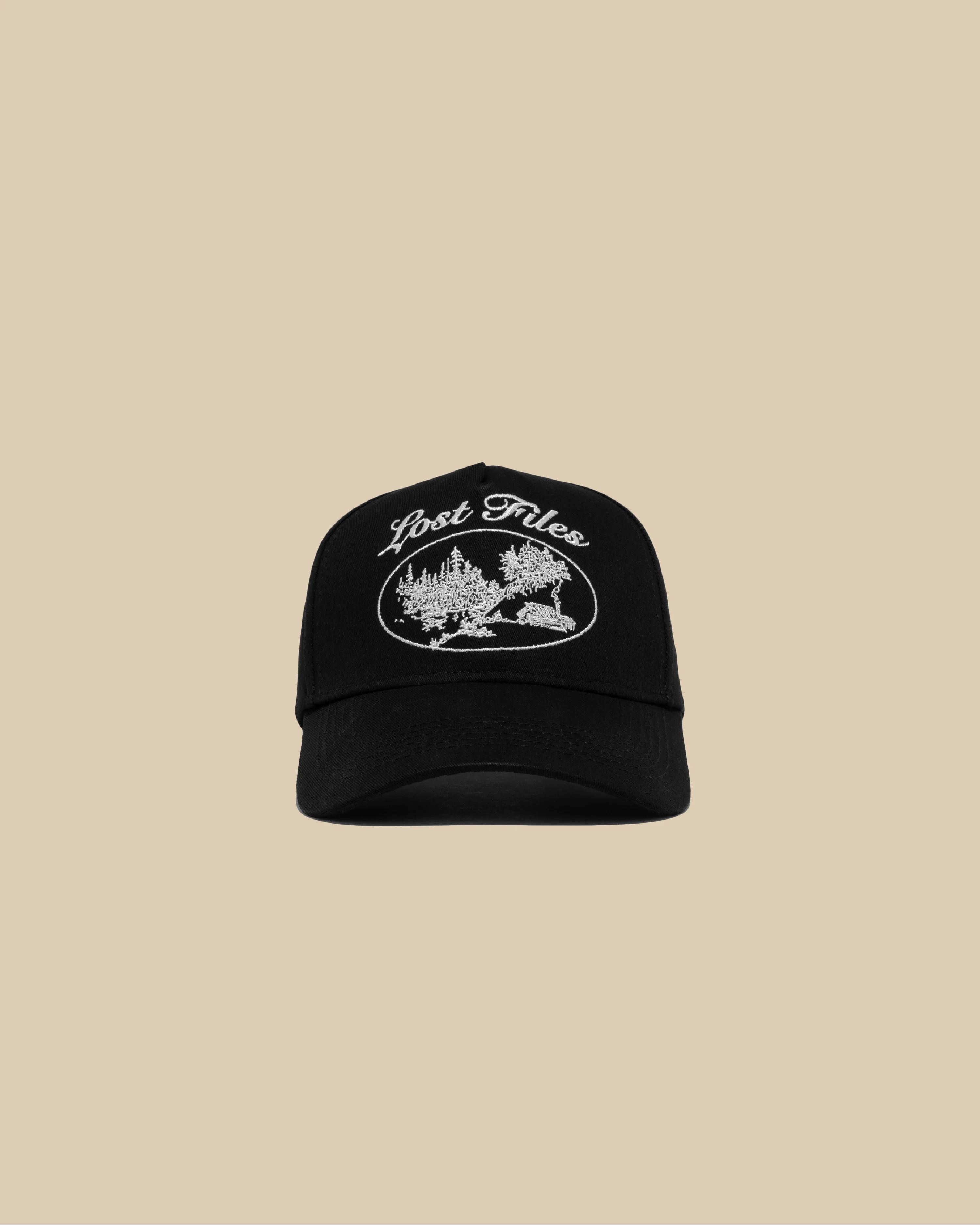 Cabin Scene A-Frame Hat