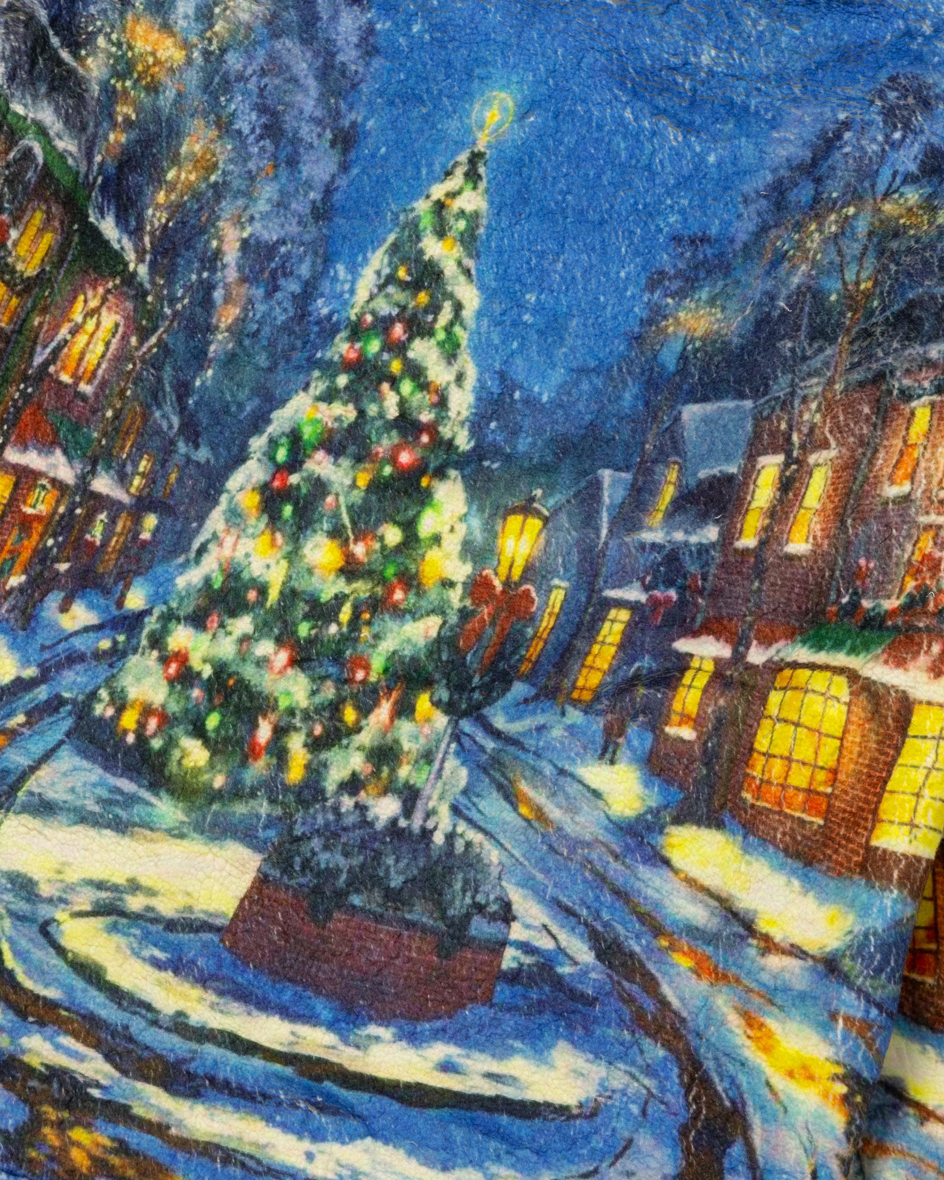 Christmas Scene Sherpa Jacket