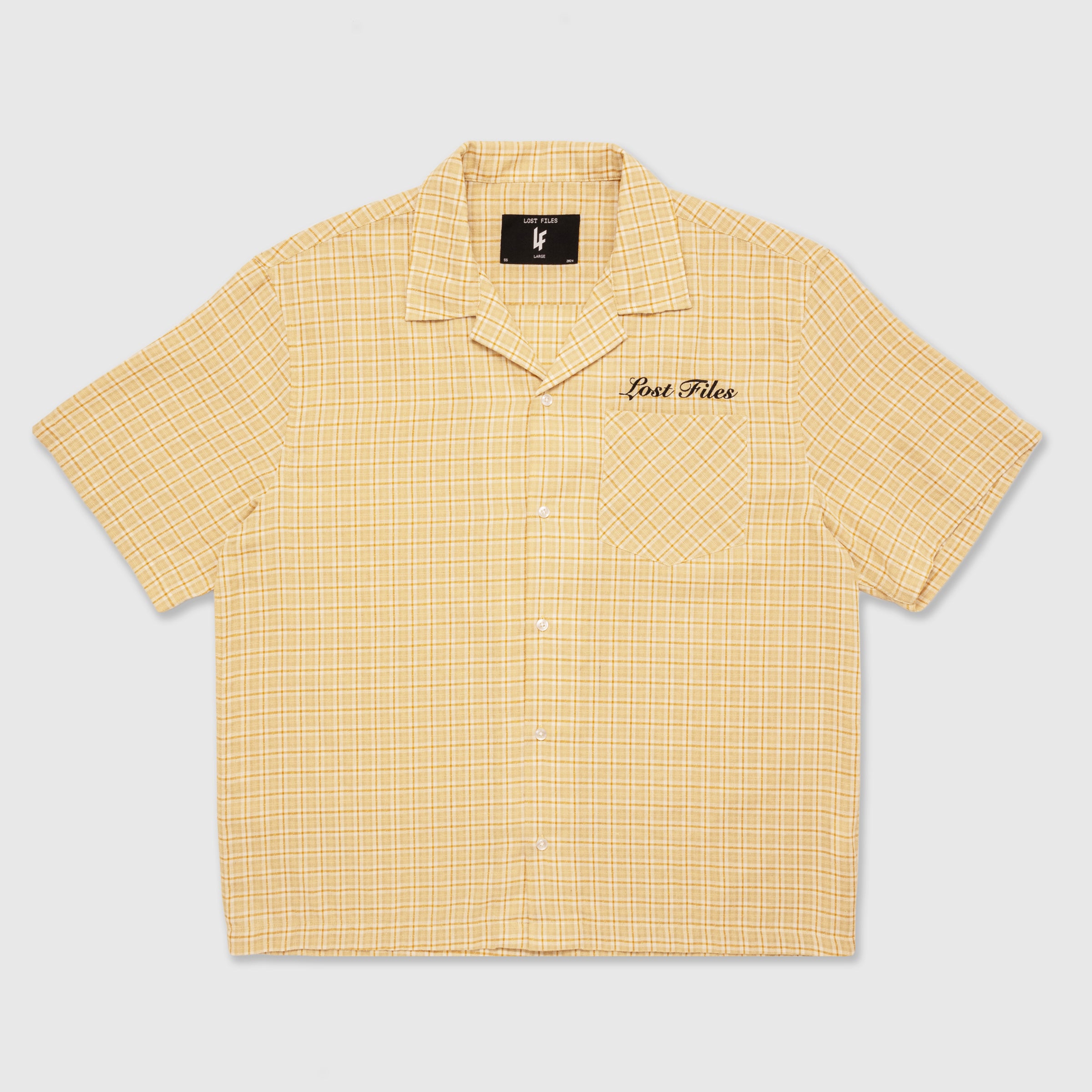 Yellow Plaid Button Up Shirt