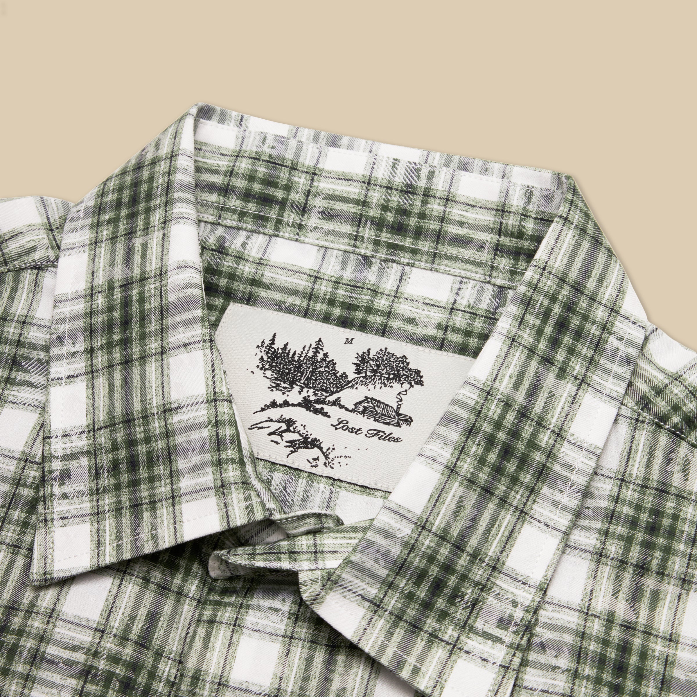 Green Plaid Button Up Shirt
