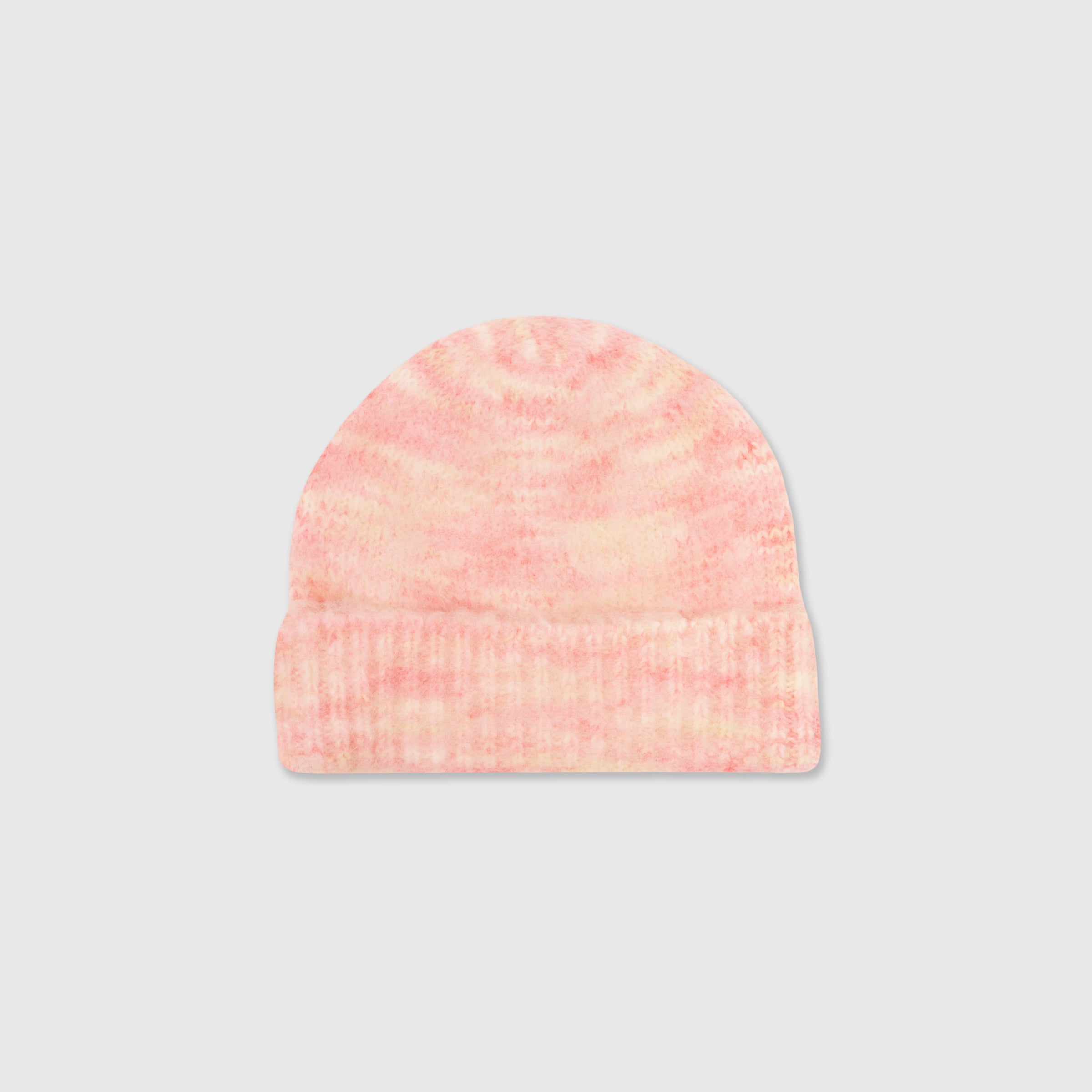 Pink/White Mohair Beanie