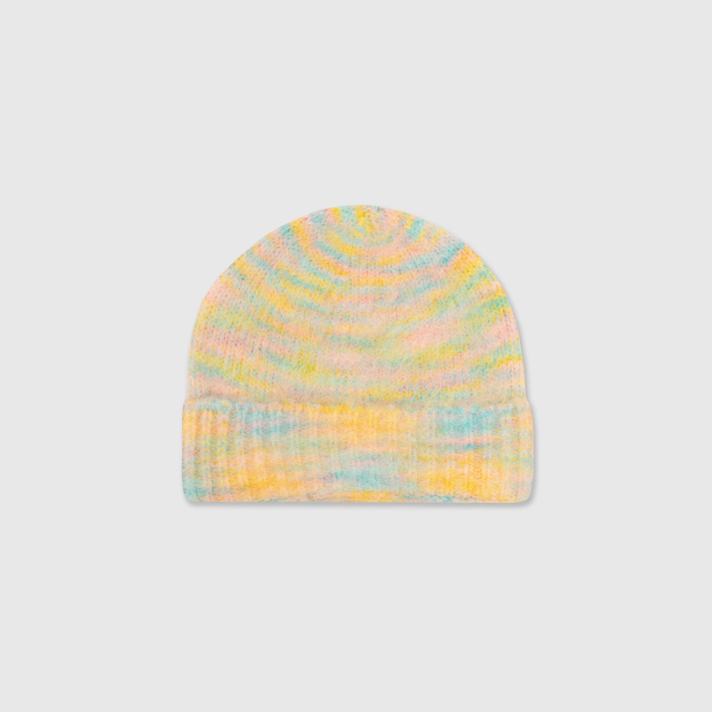 Yellow/Blue/Pink Mohair Beanie