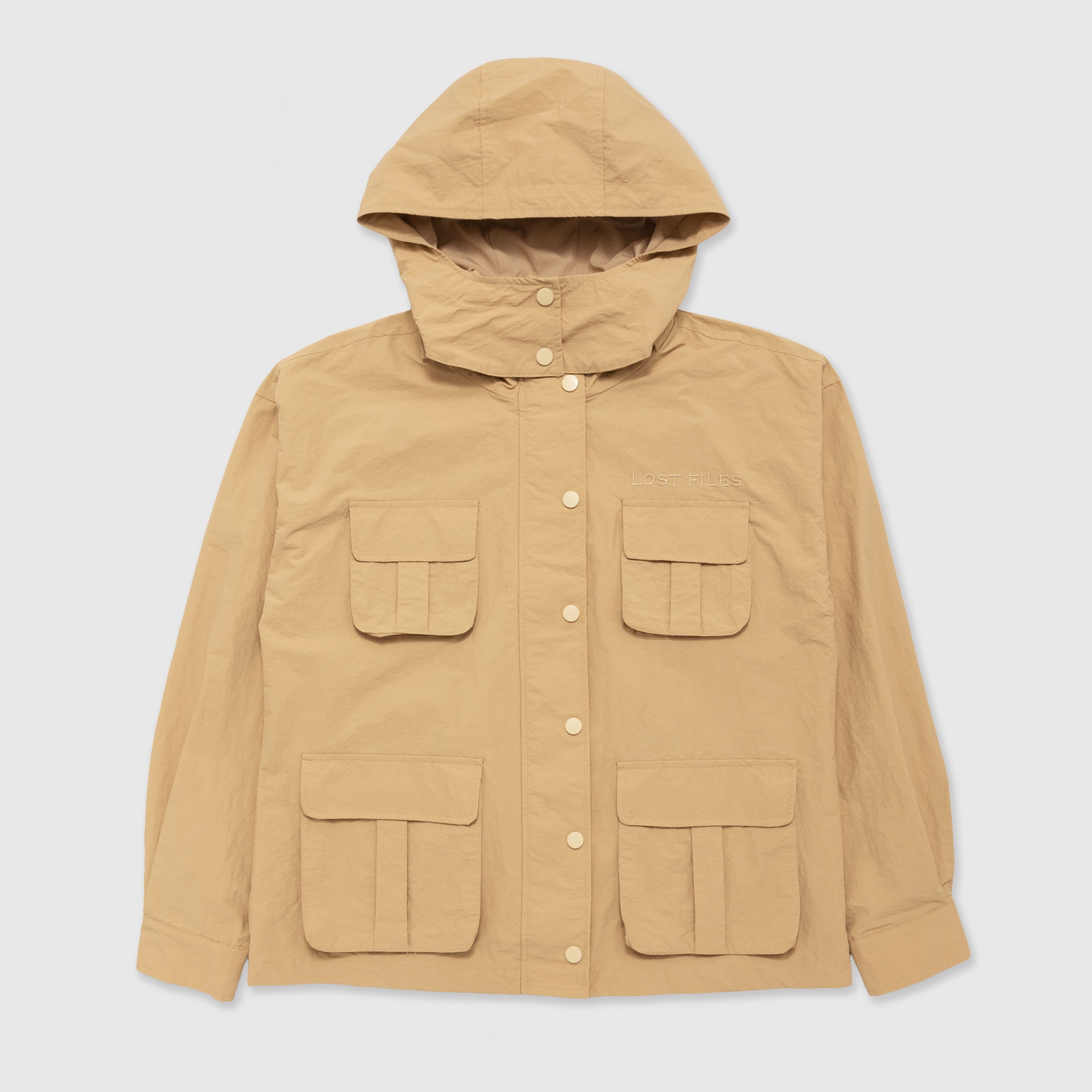 Waterproof Rain Jacket Beige