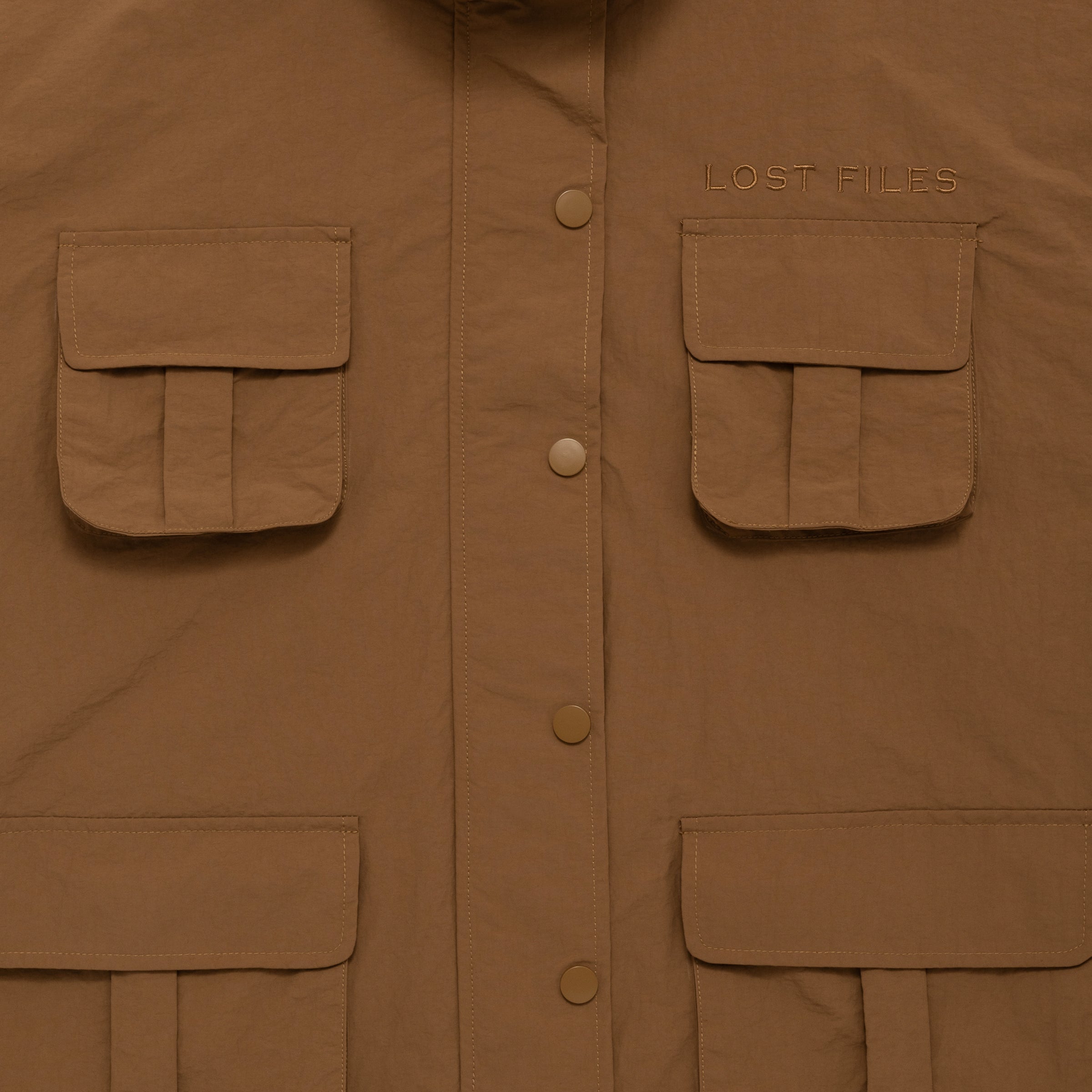 Waterproof Rain Jacket - Brown