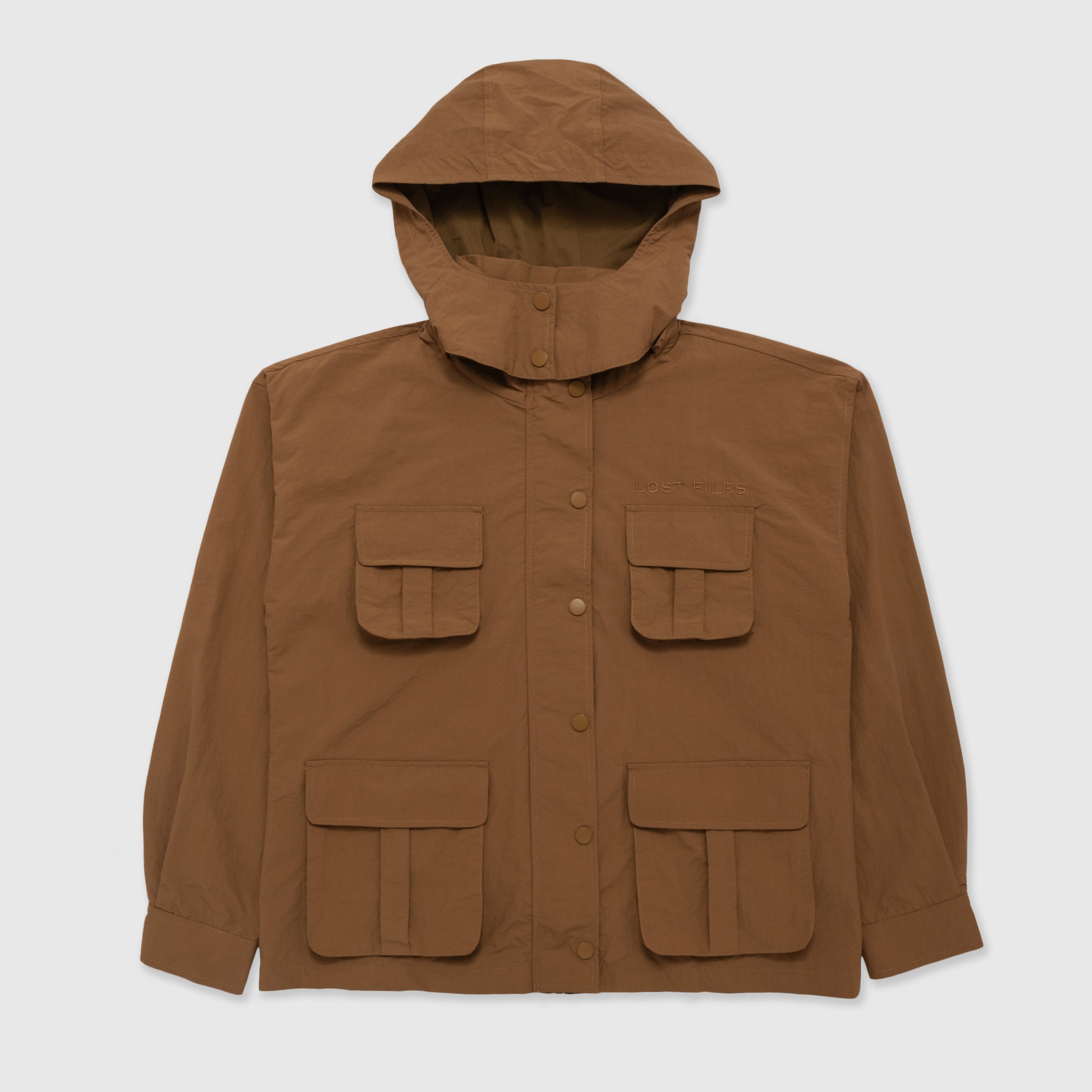 Waterproof Rain Jacket - Brown