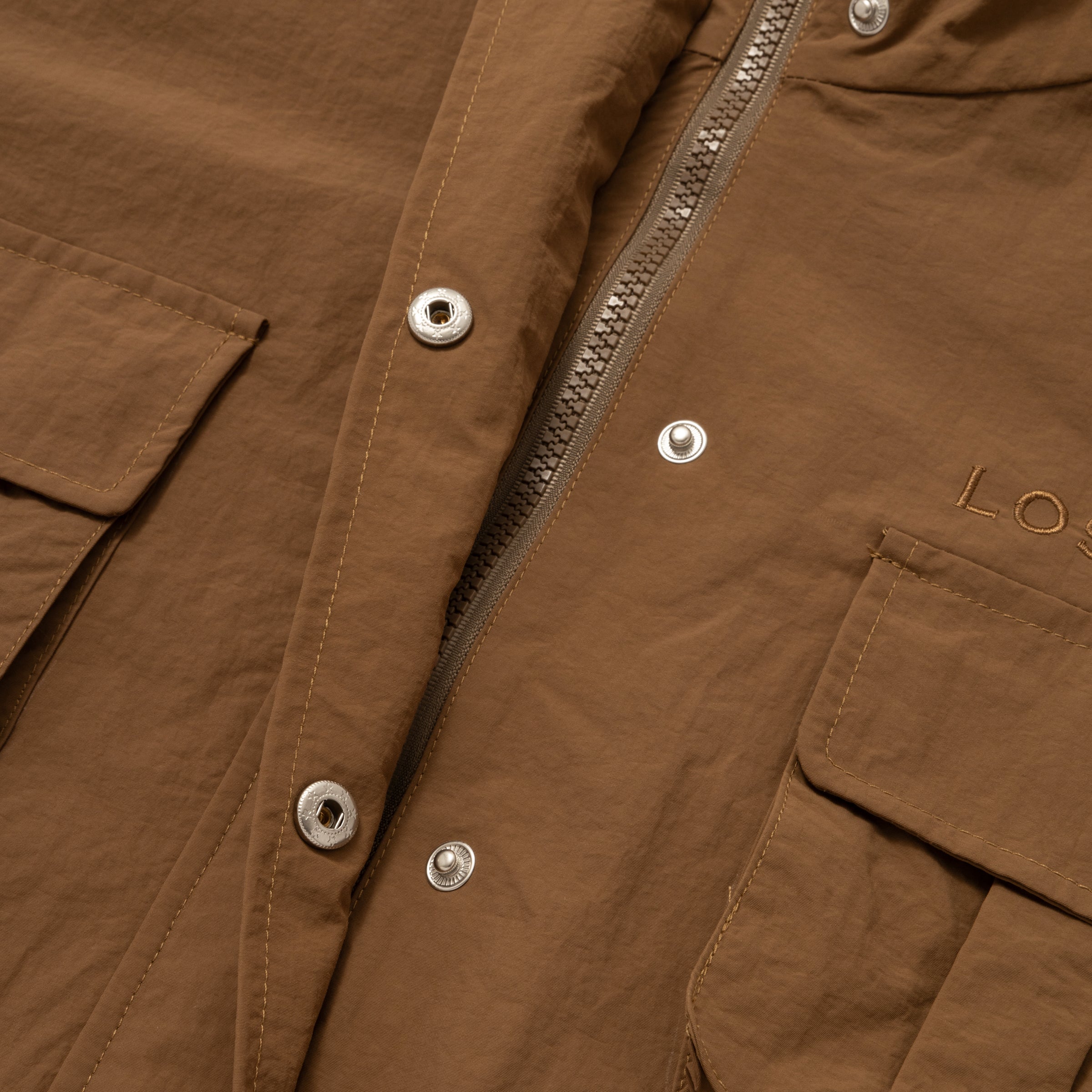 Waterproof Rain Jacket - Brown
