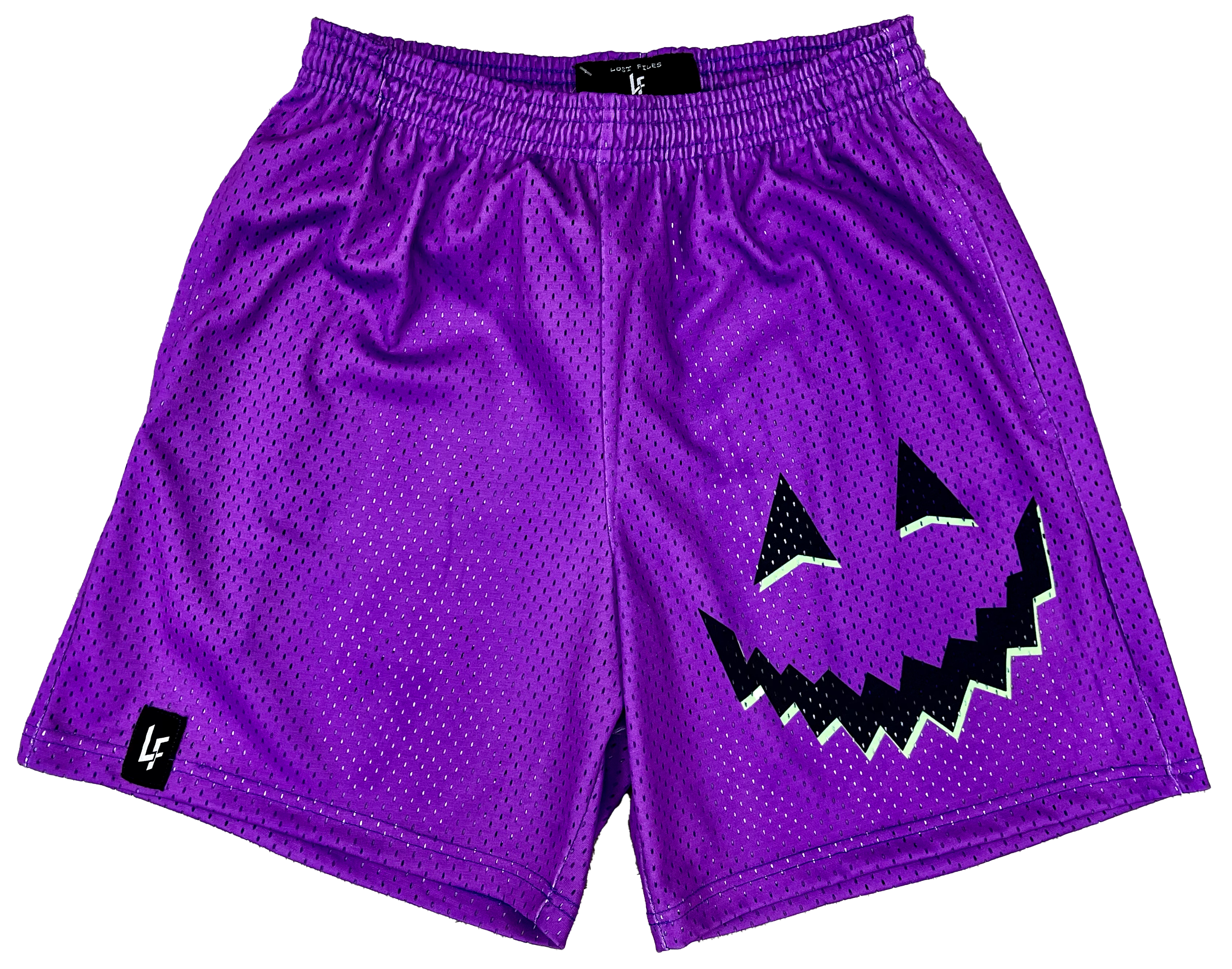 Purple Jack-o-Lantern Shorts