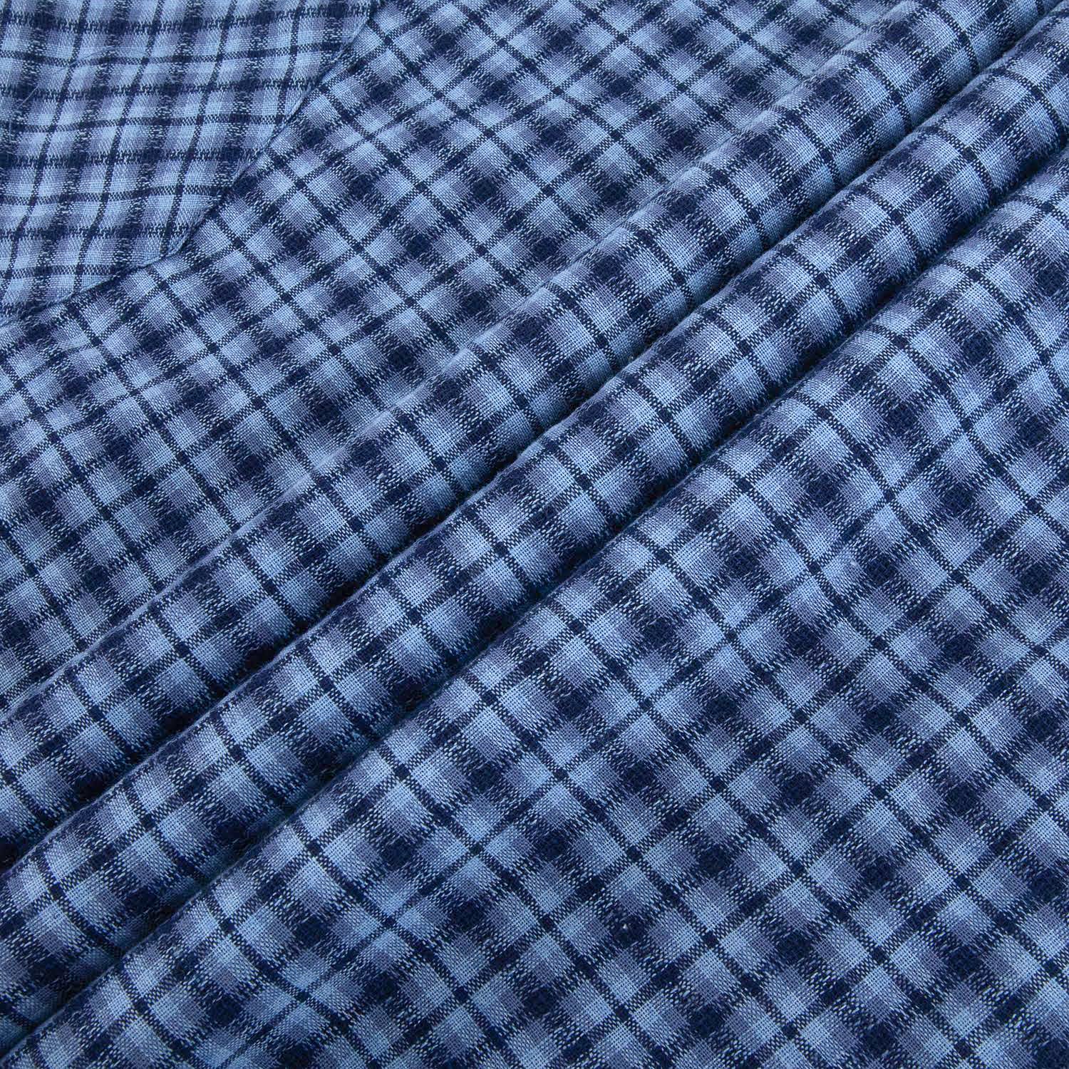 Blue Plaid Button Up Shirt