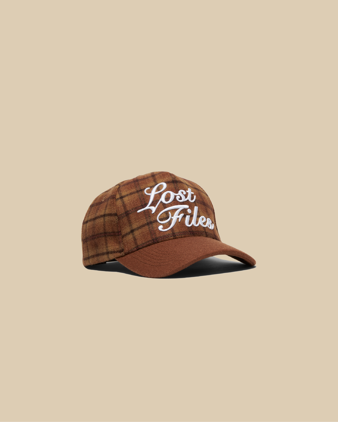 Script Wool Flannel A Frame Hat