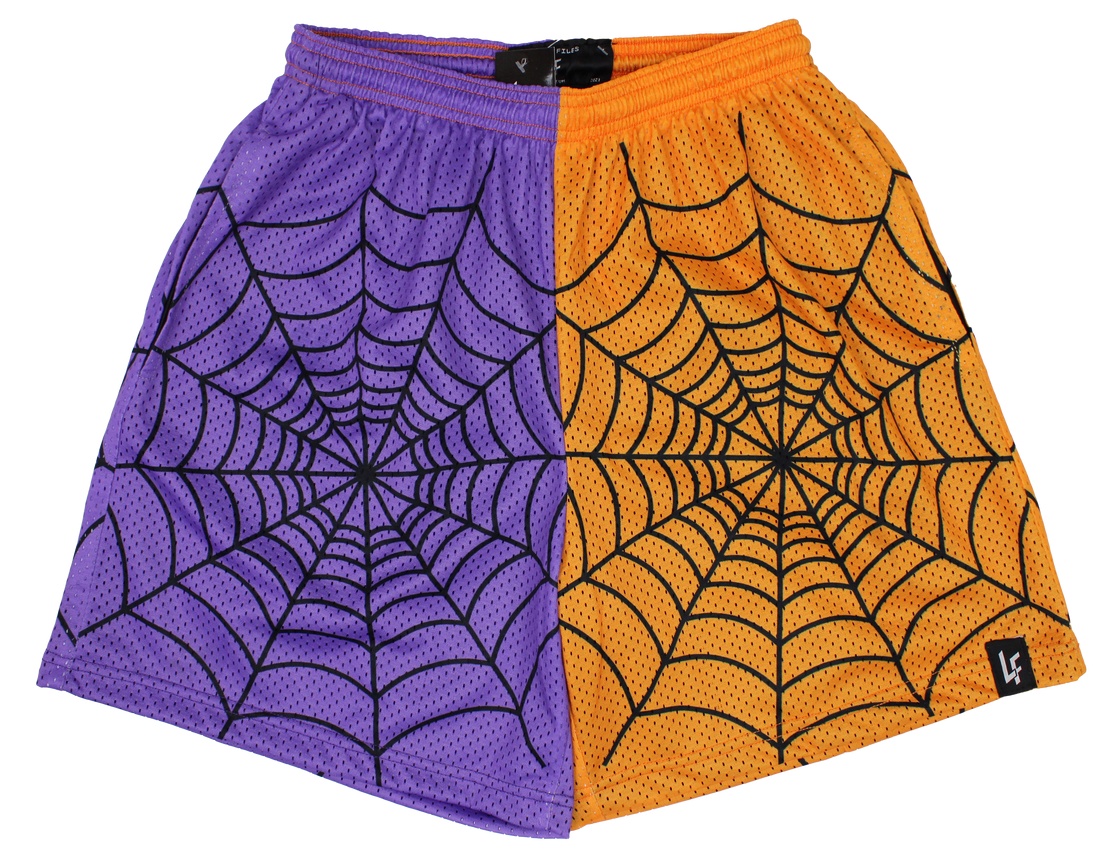 Split Spider Web Shorts