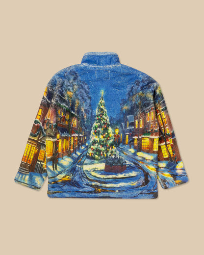 Christmas Scene Sherpa Jacket