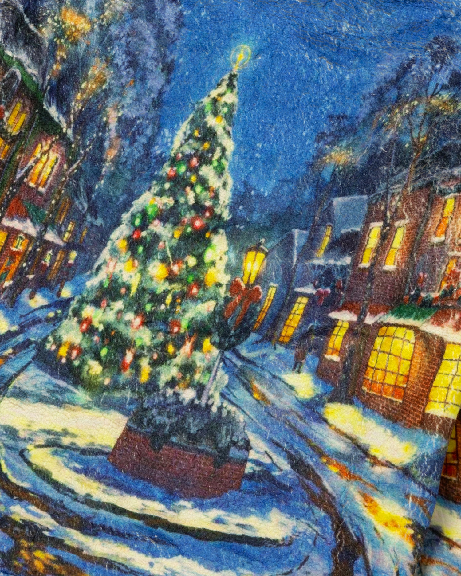 Christmas Scene Sherpa Jacket