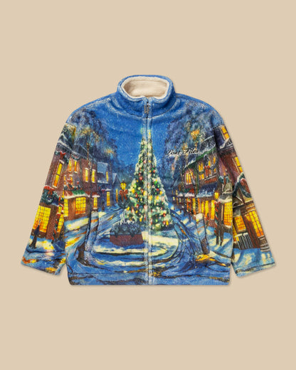 Christmas Scene Sherpa Jacket
