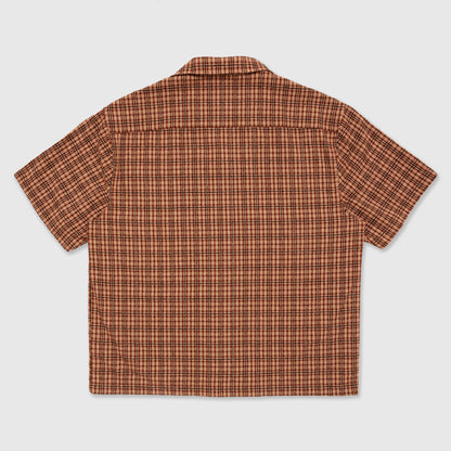 Brown Plaid Button Up Shirt