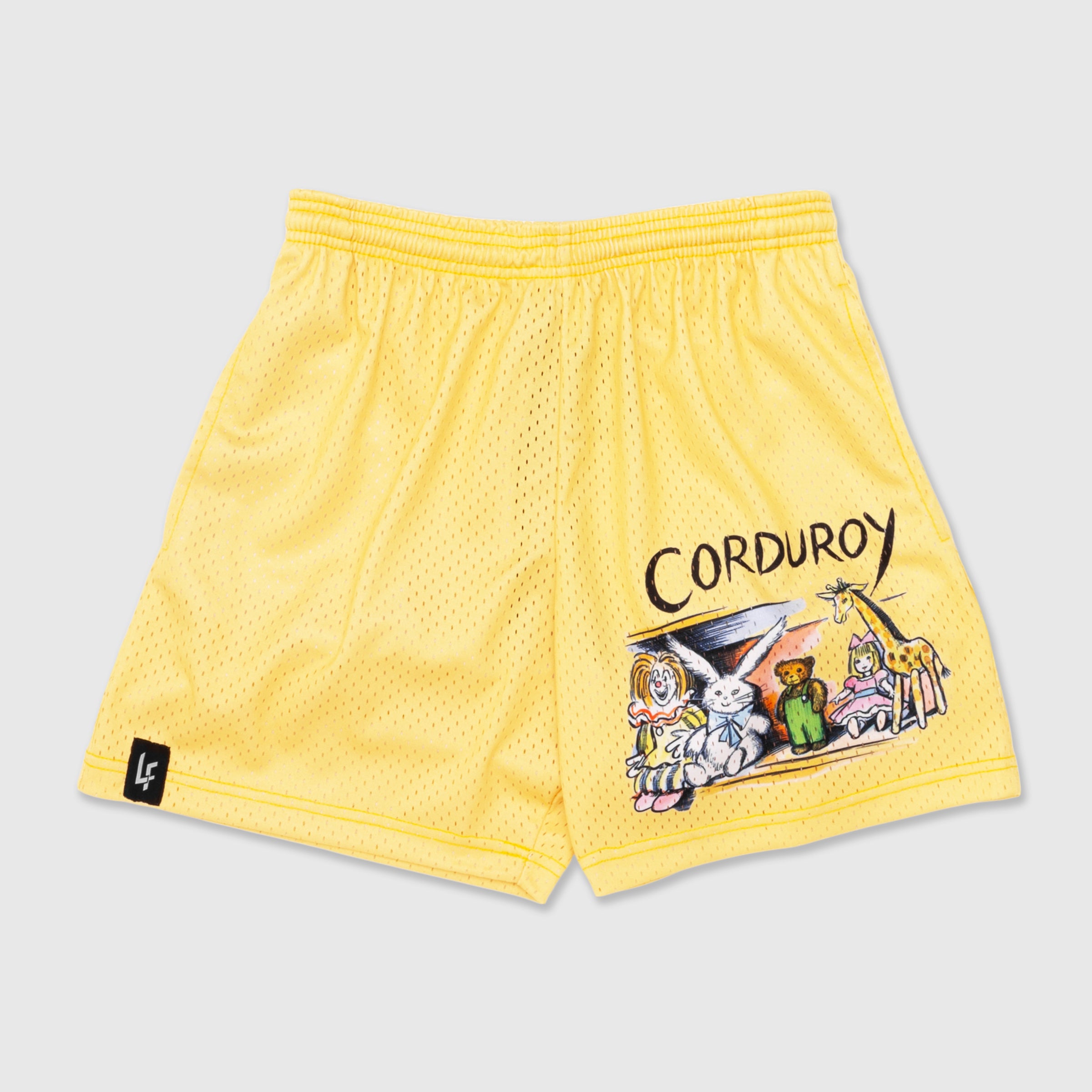 Yellow Corduroy Shorts