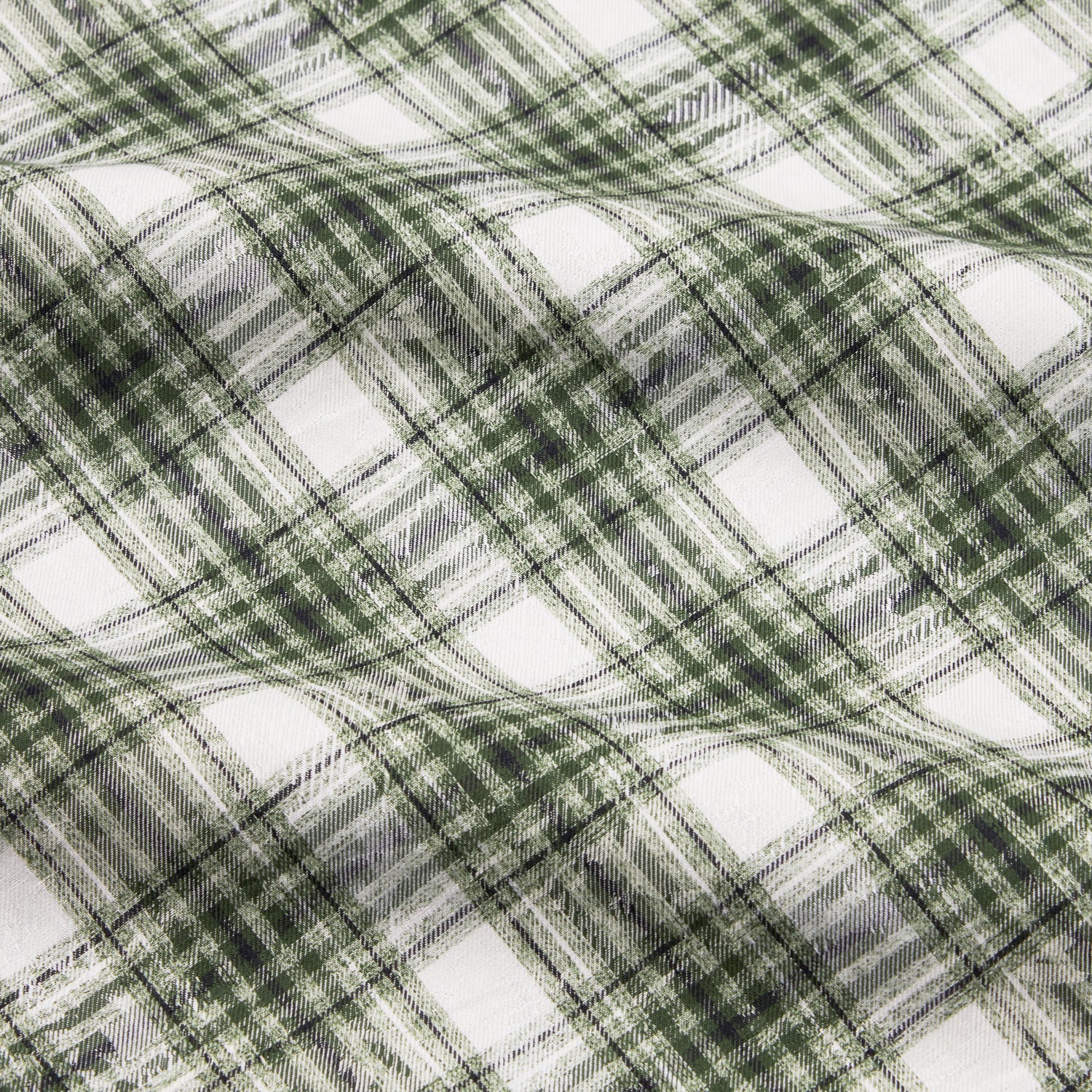 Green Plaid Button Up Shirt