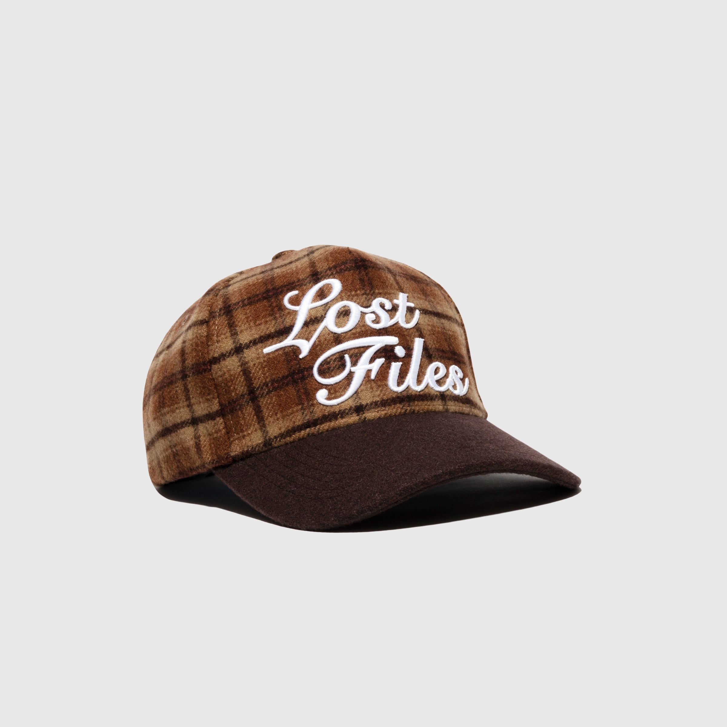 Script Wool Flannel A Frame Hat