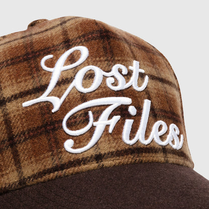 Script Wool Flannel A Frame Hat