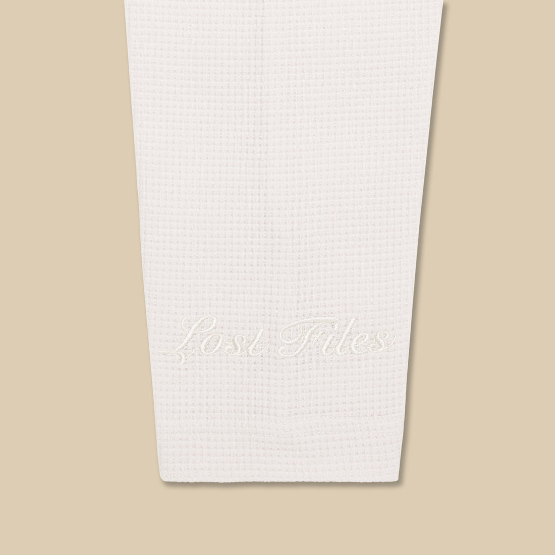 Premium Waffle Single Shirt - Ivory