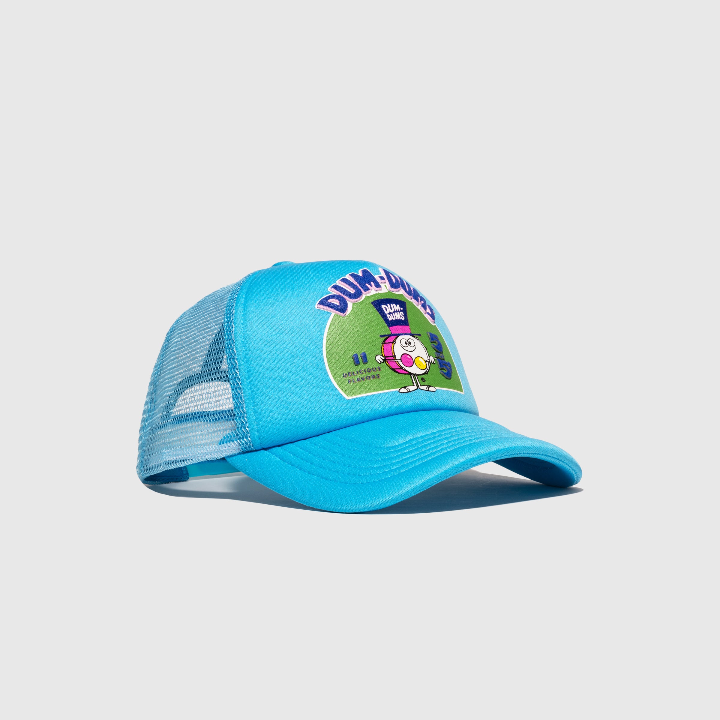 Dum-Dums Vintage Drummer Logo Trucker Hat (Blue)