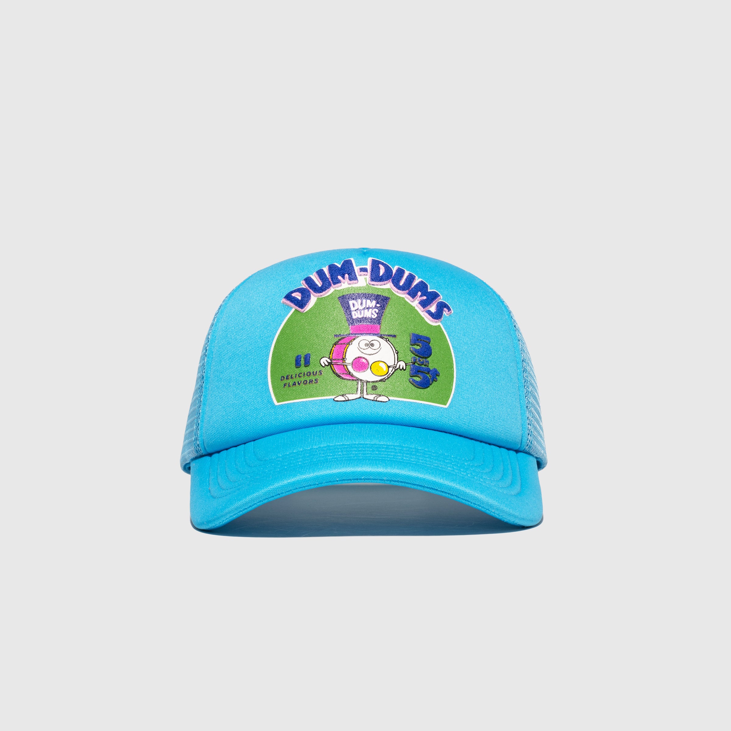 Dum-Dums Vintage Drummer Logo Trucker Hat (Blue)