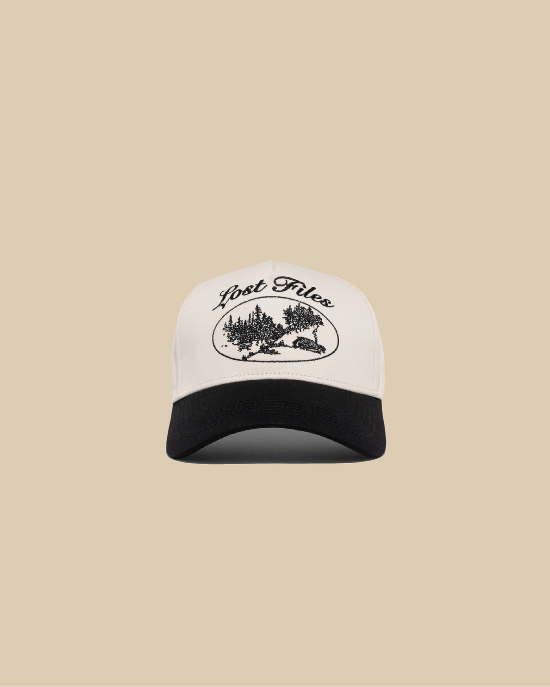 Cabin Scene A-Frame Hat