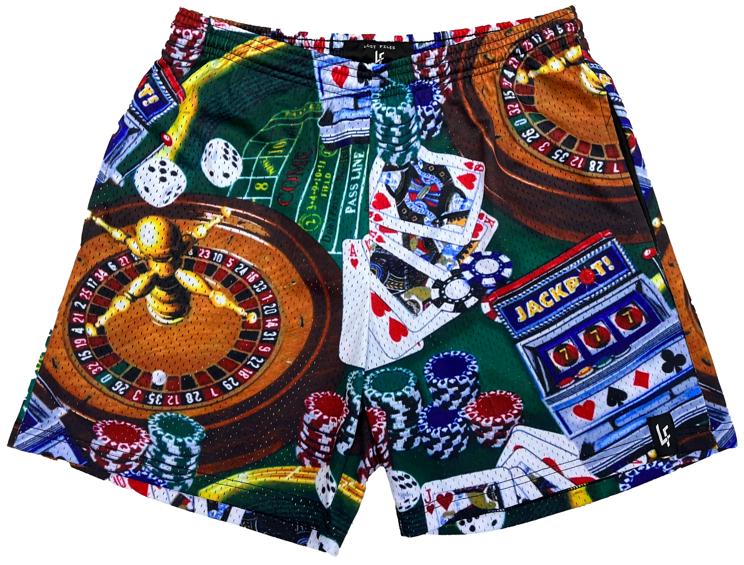 Casino Print Shorts