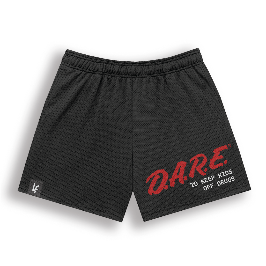 Black D.A.R.E Logo Shorts