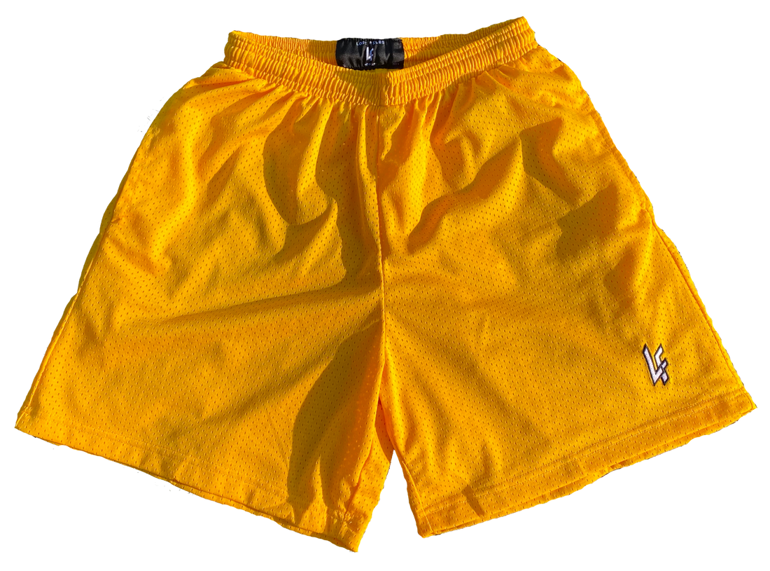 Yellow Basic Shorts
