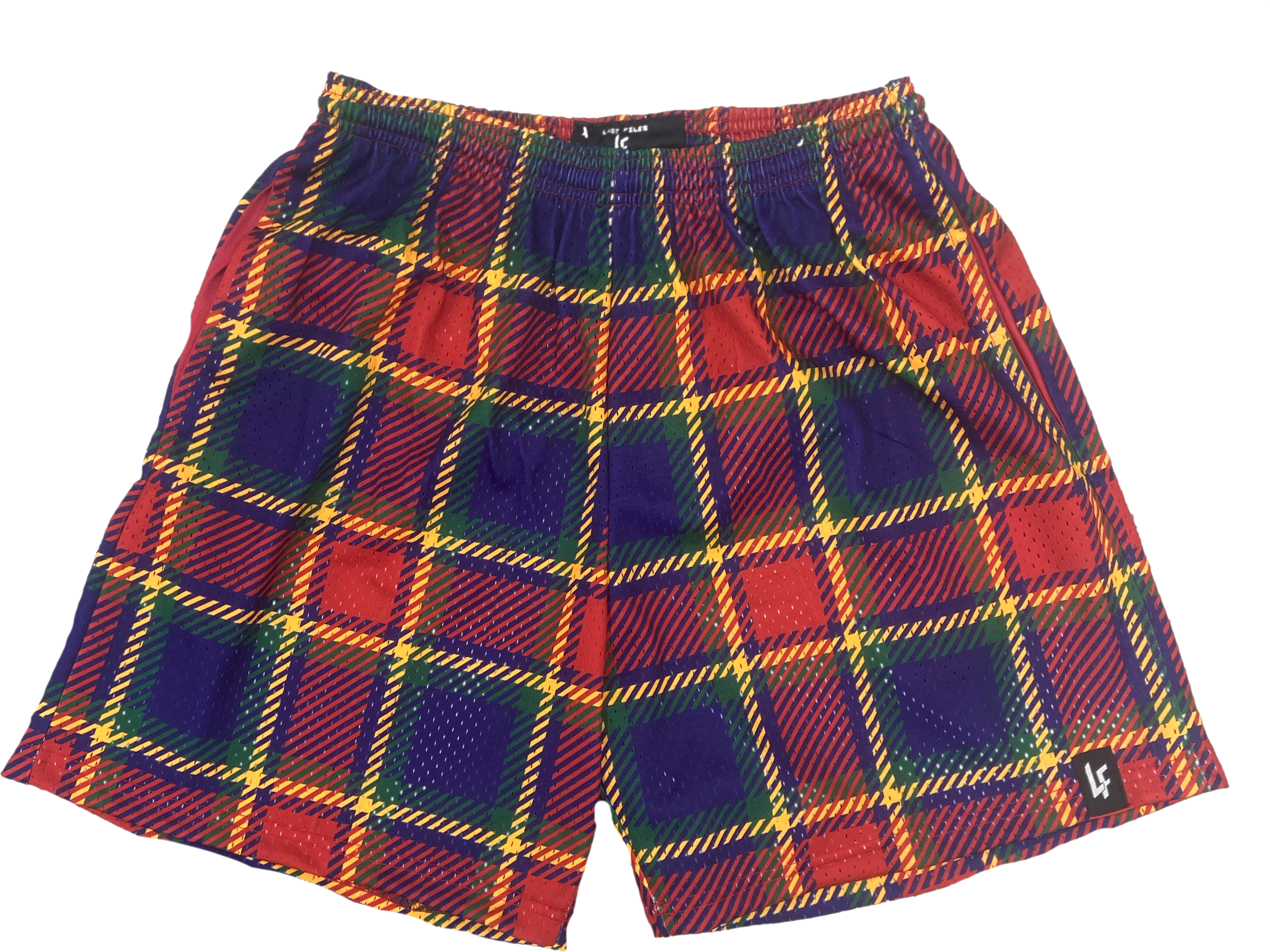 Yellow/Red Plaid Shorts