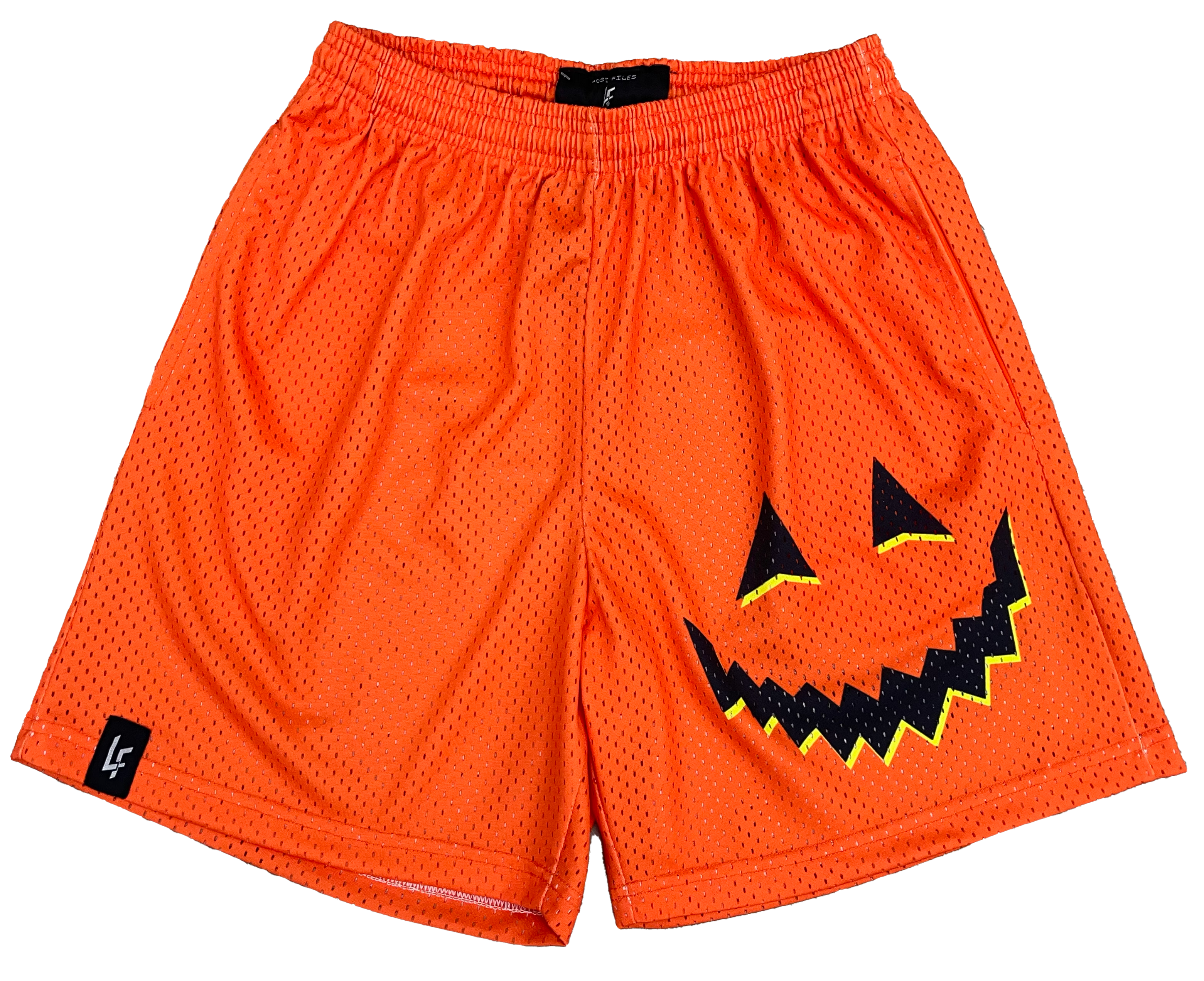 Orange Jack-o-Lantern Shorts
