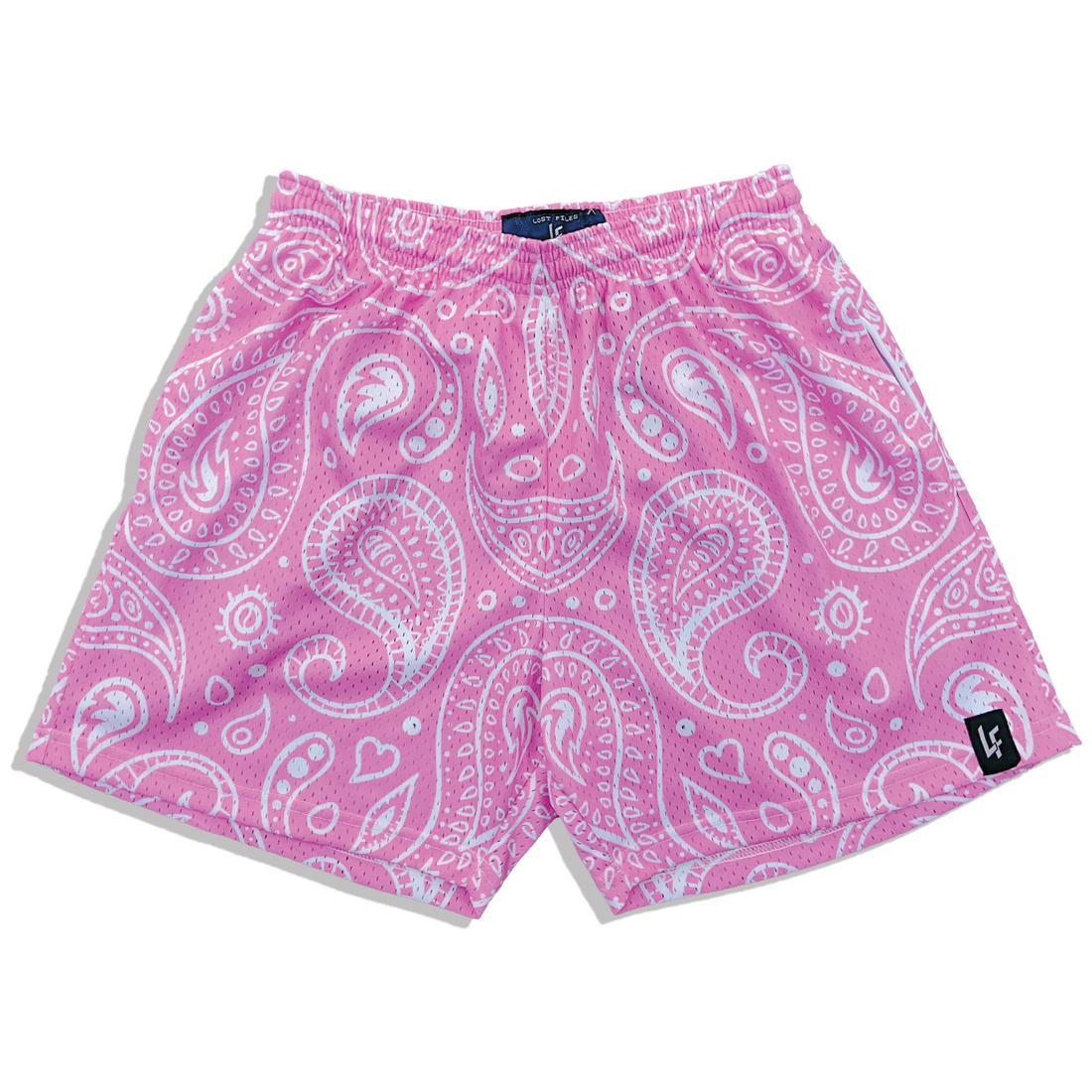 Pink Paisley Shorts