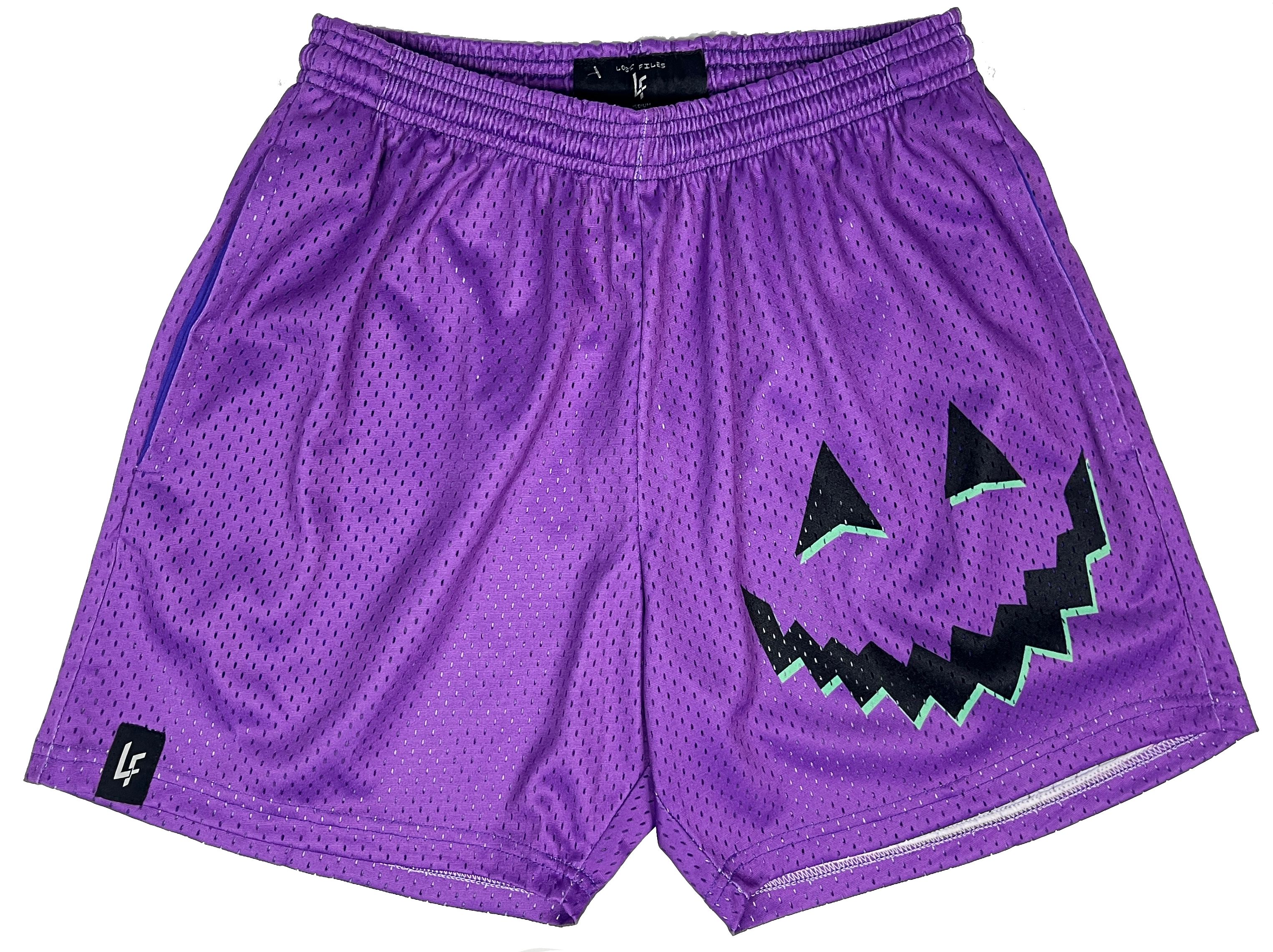 Purple Jack-o-Lantern Shorts