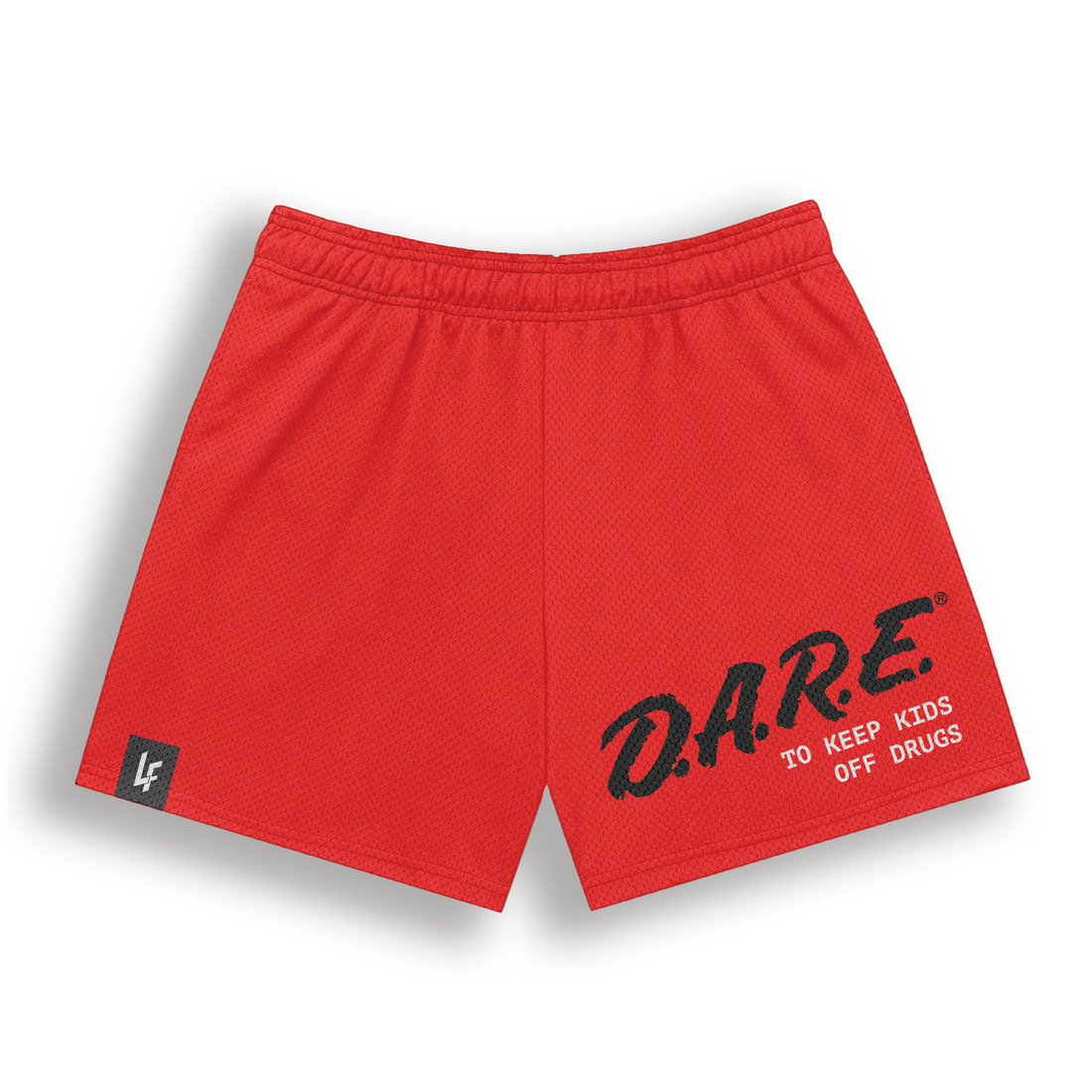 Red D.A.R.E Logo Shorts